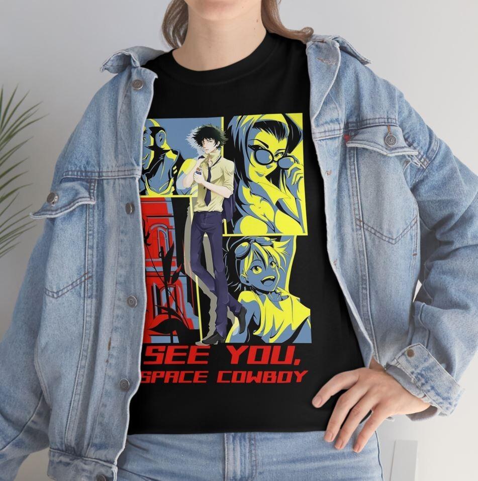 Cowboy Bebop Spike T-Shirt Spiegel Anime Manga mom gift Funny shirt All Size