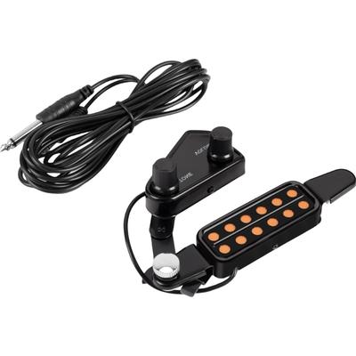 Magnetic Transducer Guitar Sound Hole Pickup With Volumes Tone Tuner 12 Hole Acoustic Guitar Pickup Sound Hole Pickup