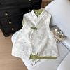 2025 New Temperament Jacquard Crew Neck High-end Vest Women's Early Spring Thin Top