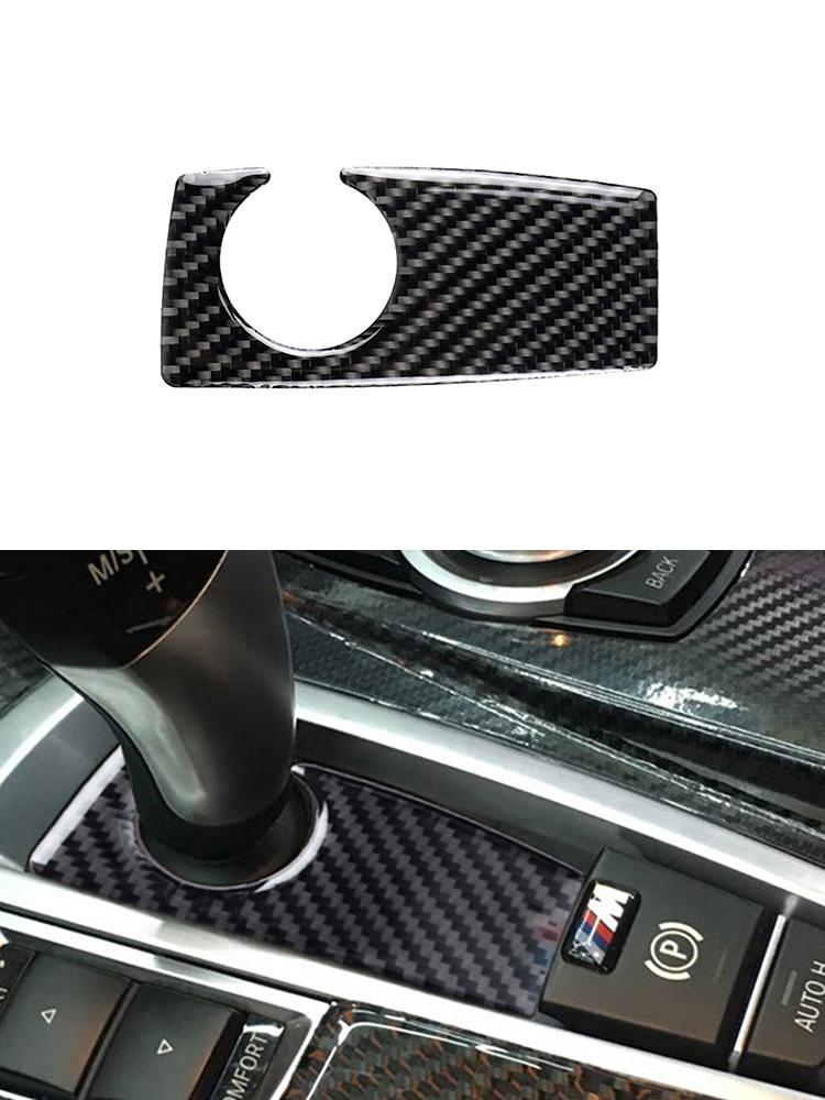 Car Interior Button Panel Cover Decorative Carbon Fiber Sticker For BMW 5 Series F10 2011-2017 Styling Accessories