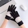 1 Pair Popular Cycling Gloves Sporty Sport Gloves Touch Screen Keep Warm Full Finger Ridding Ski Gloves