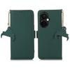 For OnePlus Nord CE 3 Lite 5G/Nord N30 5G Genuine Cow Leather Phone Case Flip Stand Cover with RFID Blocking Wallet