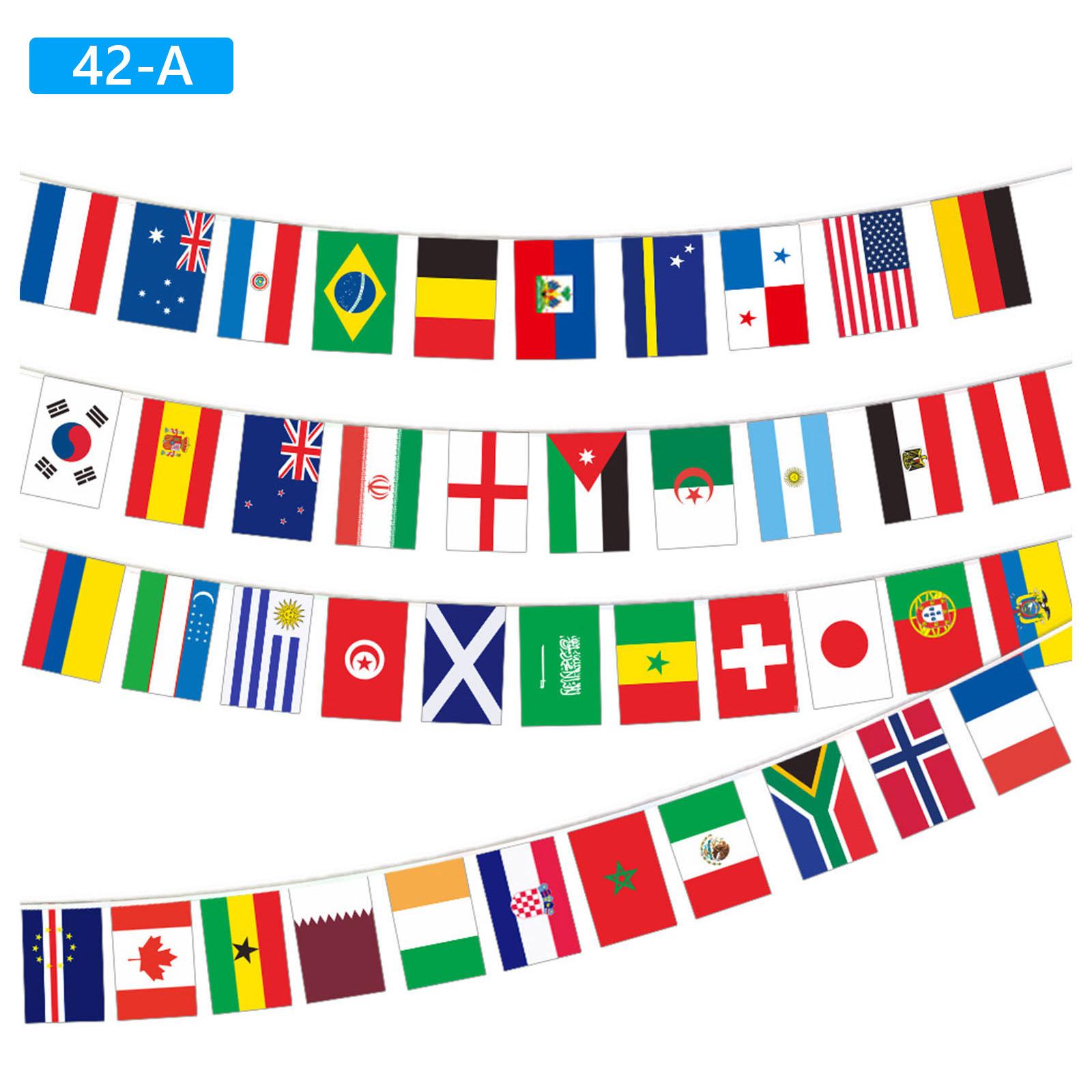 Countries String Flag Multi-Purpose Decorations International Flags Flag Pennant Banners for Theme Party/Bars//Garden