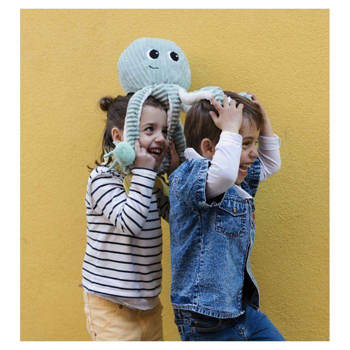 Les Déglingos - Peluche Ptipotos Pieuvre Mint Filou - GLOBE TROTOYS