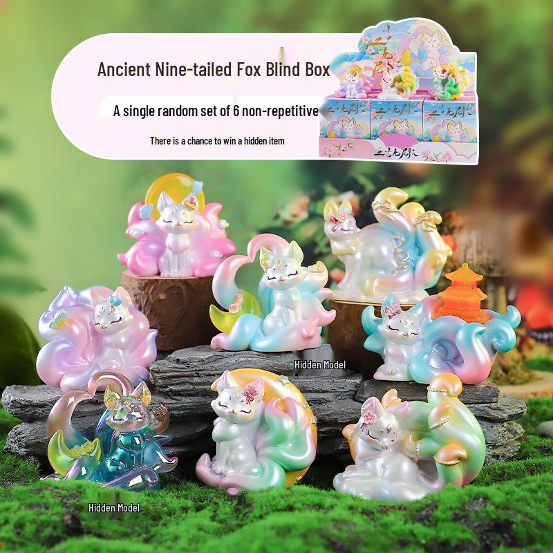 Neunschwänziger Fuchs Treibsand Blind Box: Elegante Dekoration für Schlafzimmer & Wohnzimmer