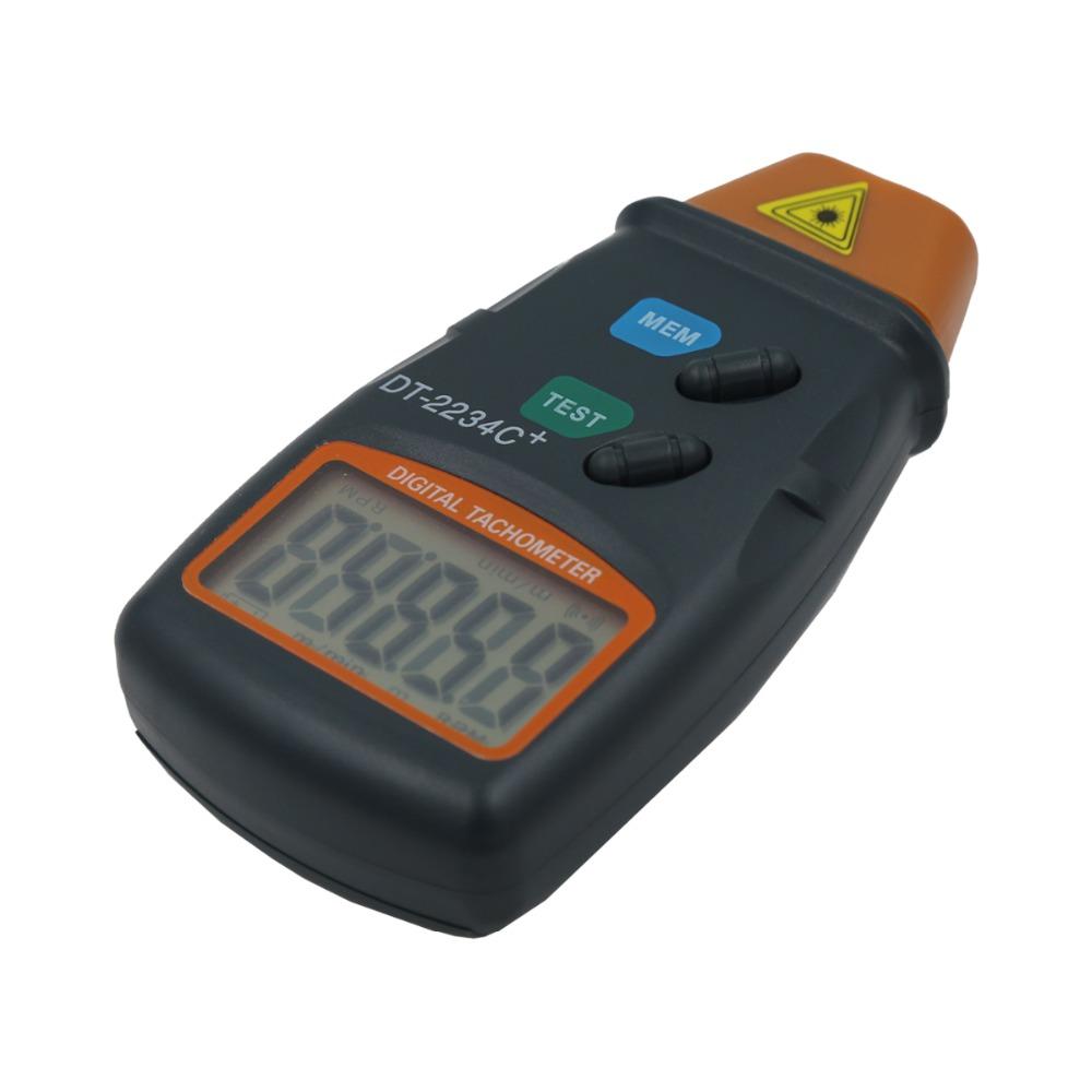 DT-2234C+ Dijital Lazer Takometre Hassasiyet Fotoelektrik Takometre Temassız 2,5-99.999 RPM Test Cihazı RPM Tak Hız Göstergesi