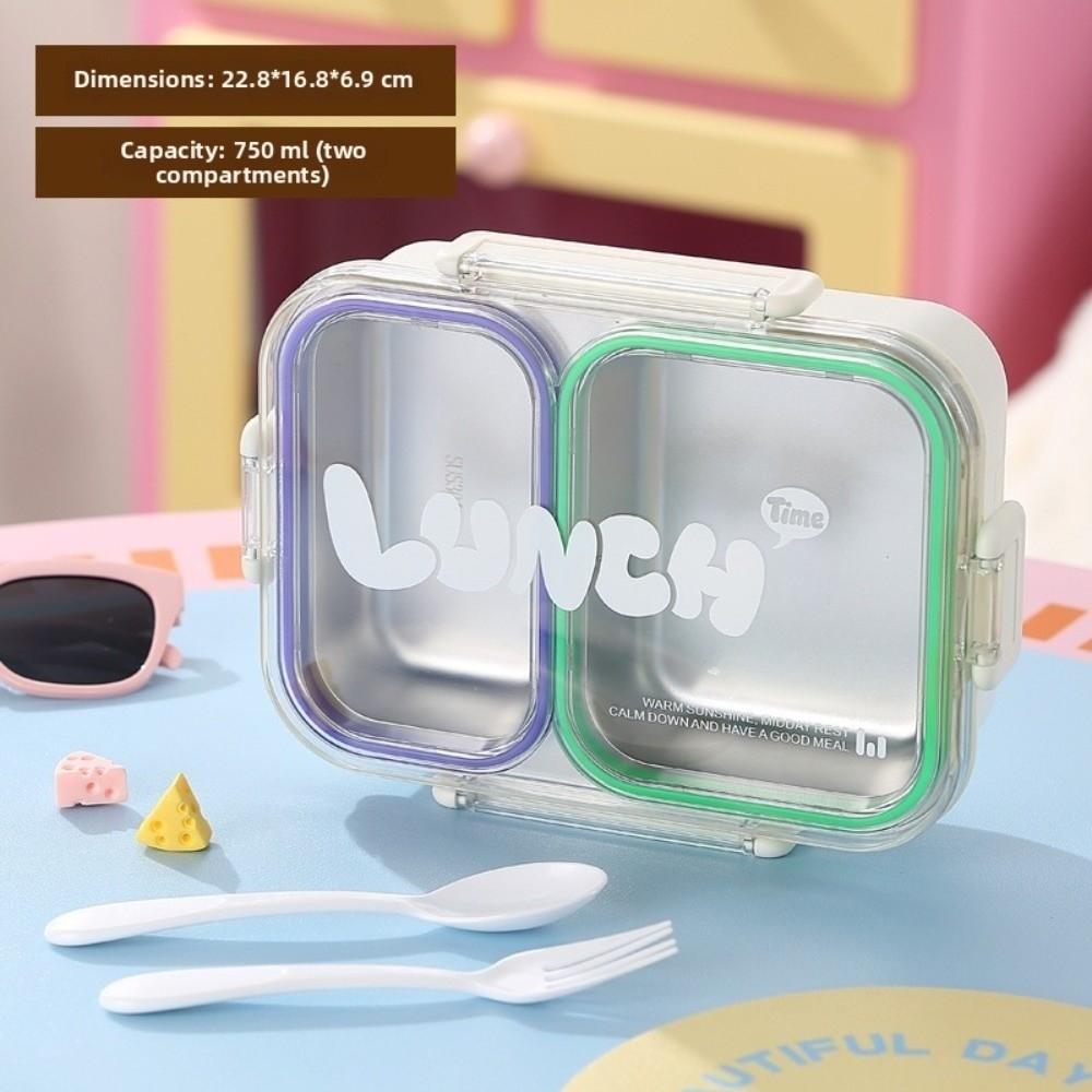 Divided Lunch Box Food Grade Leakproof Storage Box Portable Camping Food Container Student Worker
