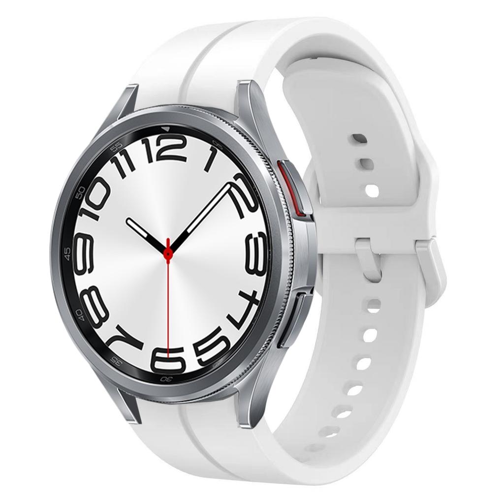 Silicone Band for Samsung Galaxy Watch 7/6/5/4 44mm 40mm/5 Pro 45mm Bracelet Galaxy Watch 4/6 Classic 47mm 43mm 46mm 42mm Strap