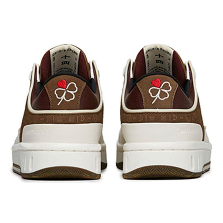Anta Champion Valentines Day Limited Edition Low-Top Sneakers Men Sneakers White Brown 112218011A-4