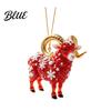 Decorative Hanging Charms Goat Christmas Tree Pendant Durable Acrylic Ornament Not Easy Ornament to Fade for Holiday And Car Decoration Collectibles