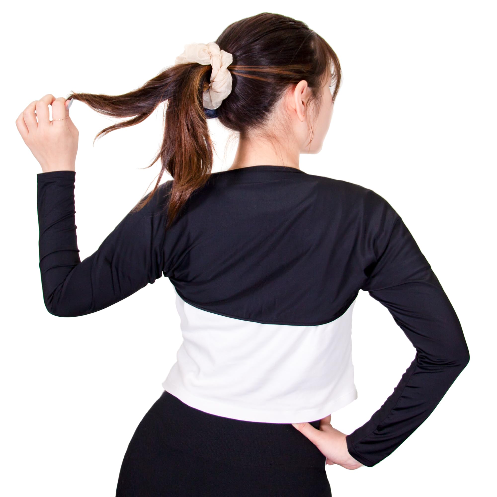 

Охлаждающие рукава от УФ-излучения остаются прохладными при длительном пребывании на солнце, УФ-защита от пота, Быстросохнущие, холодные рукава, Черные [BODYRAISER] Накидки, Охлаждение, Защита, [Стиль болеро, Место, чёрный