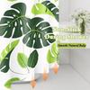 1Pc Monstera Leaf Popular Shower Curtain Waterproof Peva Botanical Bathroom Decor