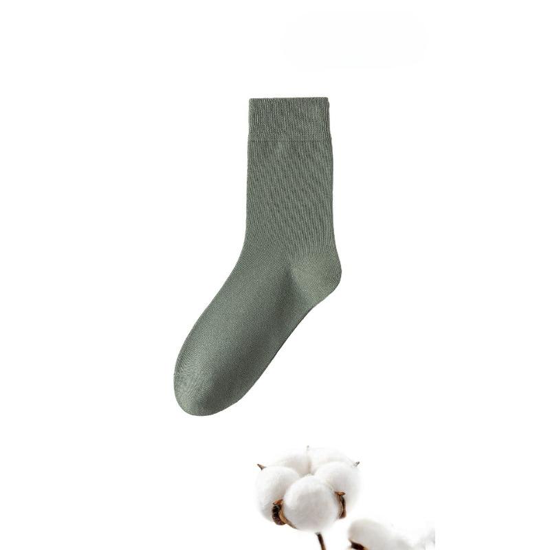

Men s Spring/Summer Pure Cotton Anti-odor Long Tube Socks for Exercise, Extended and Enlarged, Thin Style, Breathable Socks 1 pair армія зелений колір
