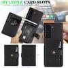 For Samsung Galaxy Z Fold6 5G Kickstand Case Detachable Card Bag Magnetic Case PU Leather Coated TPU Phone Cover