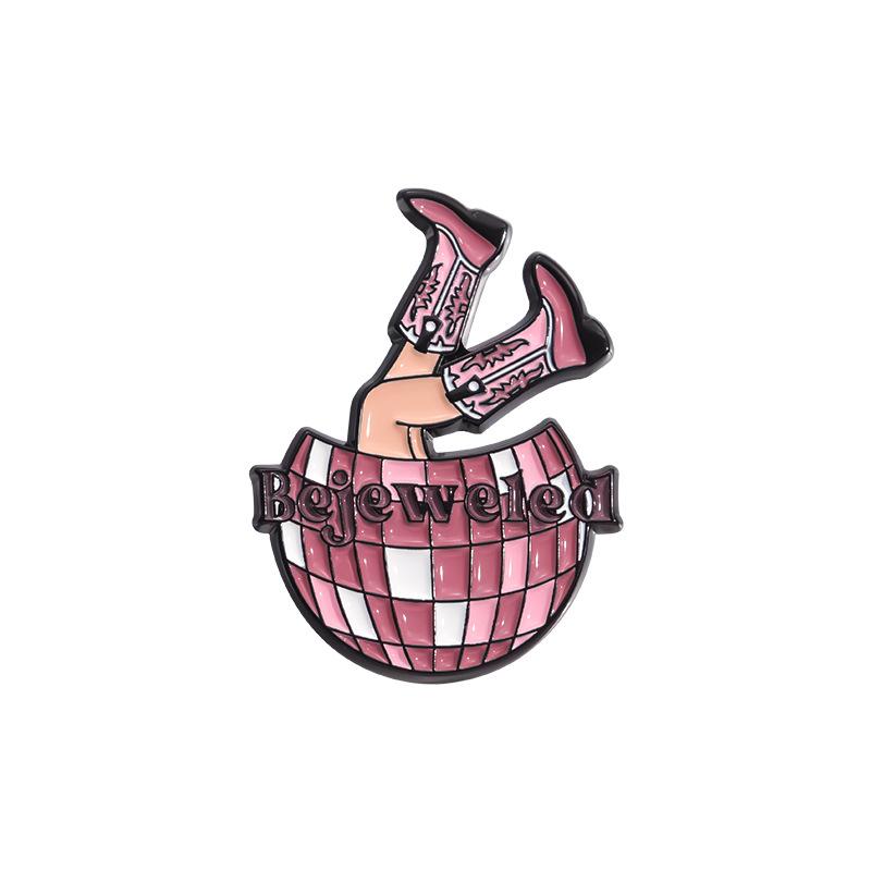 

Swift Inspired Taylor Music Badge Brooch Stunning Glittery Boot Design Fans For