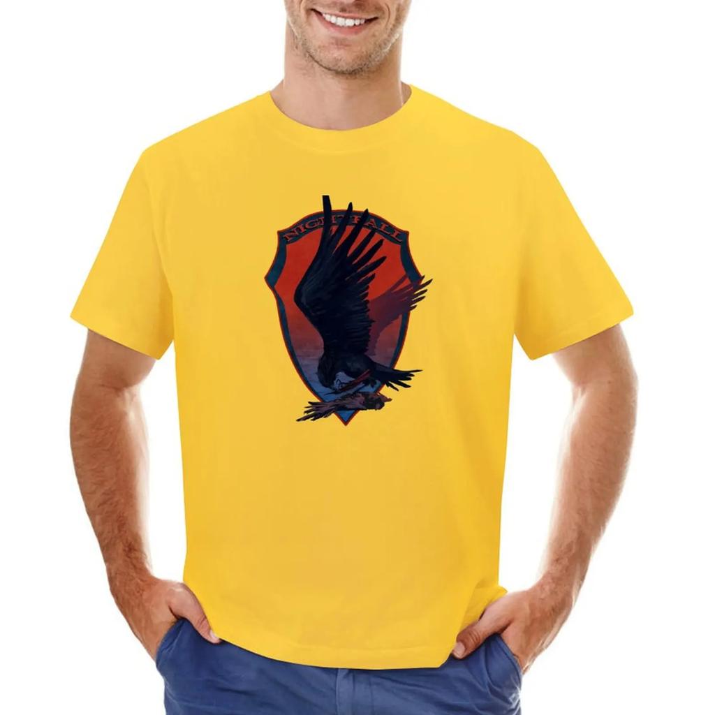 Nightfall Raven Emblem från Armored Core VI T-shirt kawaii kläder stora storlekar herr träningsskjortor