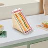 1Pcs Triangle Sandwich Storage Container Reusable Cake Slice Container Leak-Proof  Clear Sandwich Holder for Picnic & School Use