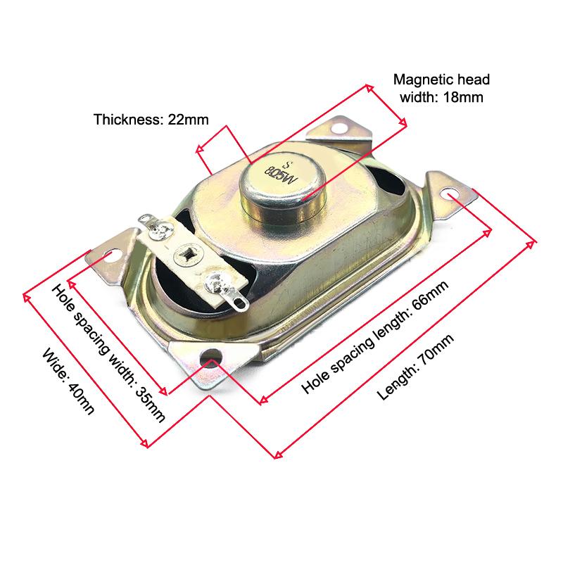 1Pcs 4070 Ultra-thin LCD Monitor/TV Speaker Horn 4/8/16 Ohms 1/2/3/5 Watt 7x4cm Horn Loud Speaker DIY Accessories