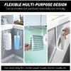 Under Cabinet Paper Towel Holder - Embedded Roll Dispenser for Kitchen with Adhesive Mount - No Drill Hanging Storage Rack for Tissue and