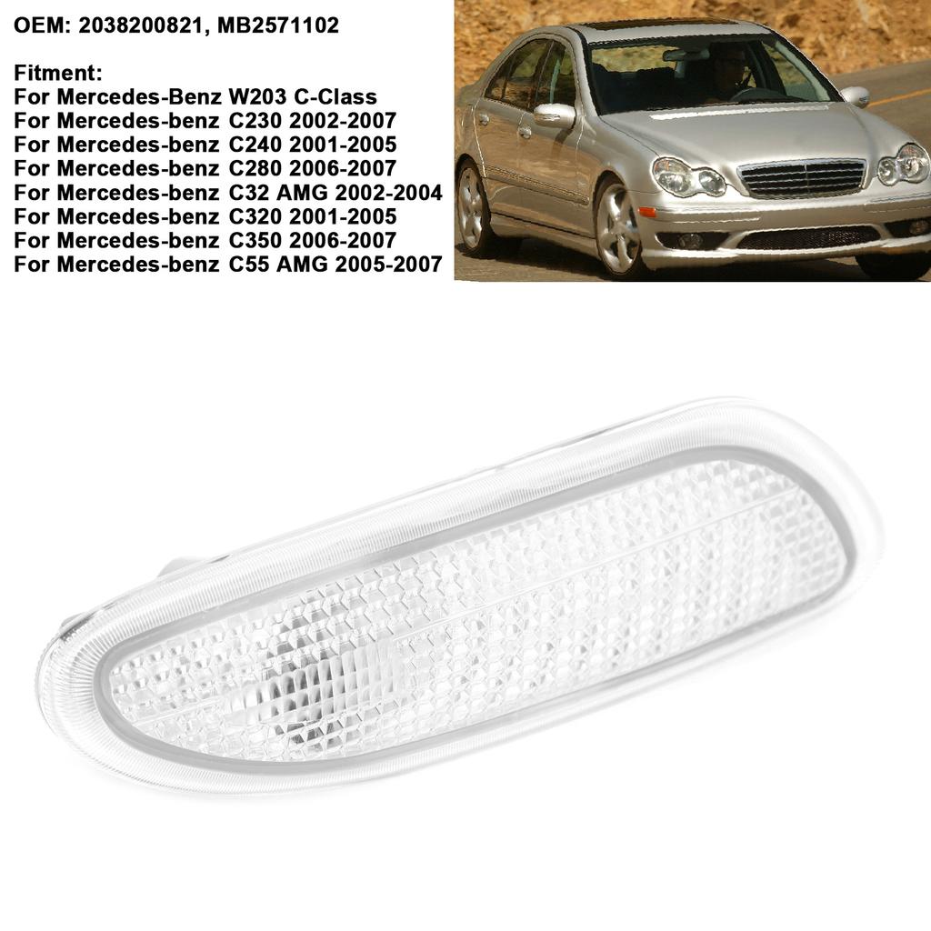 Car Right Side Marker 2038200821 Bumper Turn Signal Light Protector for   W203 EClass(  )
