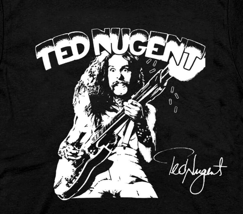 

Винтажная черная унисекс футболка Ted Nugent Super Star из хлопка S