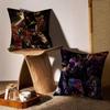 Japanese Cartoon Girl Kimono Style Pillow Case Double-Sided Printing Short Plush Sofa Cushion Cover Bedroom Bedside Pillow