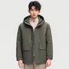 Men's Hooded Fleece Down Jacket for Business, Casual Outdoor & Sports Climbing