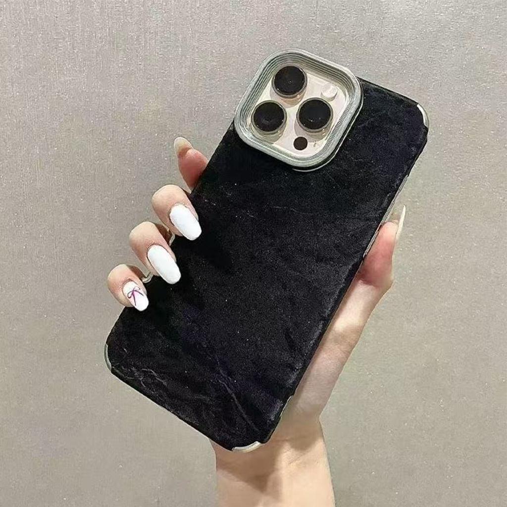 Creative Snow Mountain Pattern Leather Material Mobile Phone Case for Apple 17PROMAX Internet Celebrity Anti-fall Small Fresh Leather Case