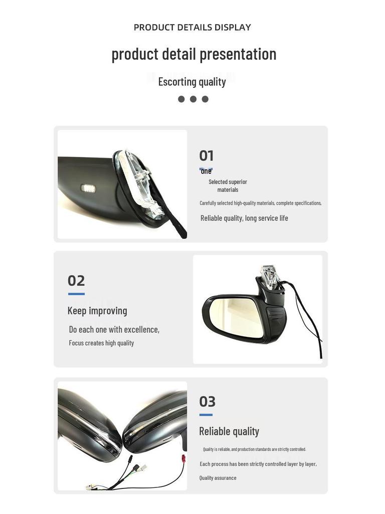 Kompatible Mercedes-Benz C-Klasse Coupé W205 Rückspiegel Reflektor Einheit