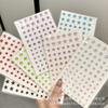 3D Star Chain Heart Nail Art Stickers Decals Self-Adhesive DIY Phone Case Art Stickers