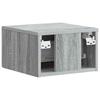 Wall Mounted Nightstand Gray Sonoma 34.5 x 33 x 20 cm