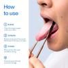 1Pcs Steel Tongue Scraper U-shaped Metal Fresh Breath Cleaning Coated Tongue Oral Hygiene Care Tools Daily Oral Cleaning Product