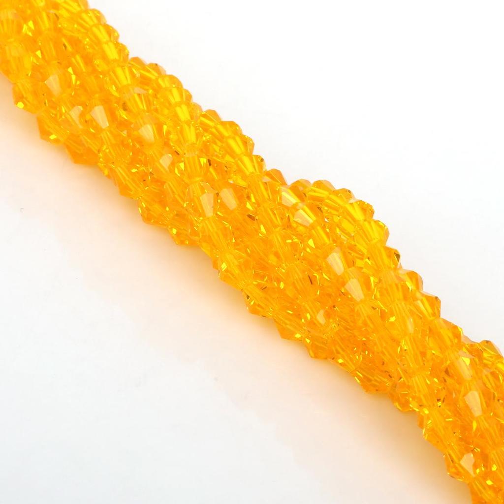 6mm DIY Colored Glass Crystal Pointed Beads for Jewelry and Phone Chain Accessories