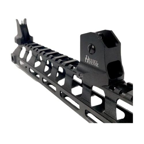ChaosAirsoft DANIEL DEFENSE Fixed Iron Sights Replica Front & Rear Set with 20mm Rail (Black)