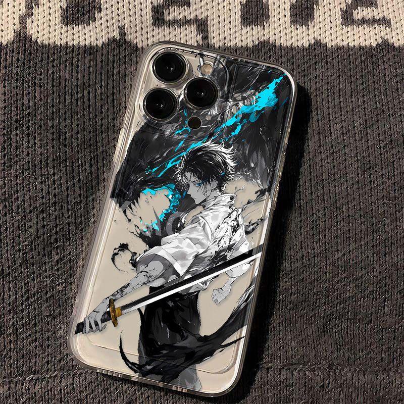 Ink and Wash Wind B Bone Worry Too Applicable iPhone17promax Apple 15 Mobile Phone Case 14/15 Transparent 16 All-inclusive X