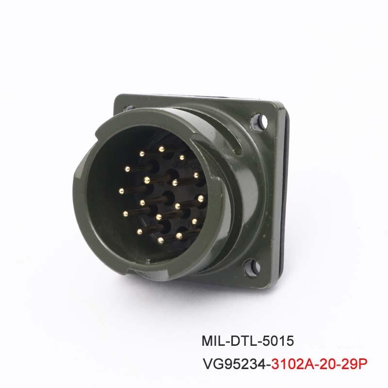 MIL-DTL-5015 Bayonet Connectors 20-29S 20-29P VG95234 MS 3106A 3108A 3102A 3101A Plug Socket