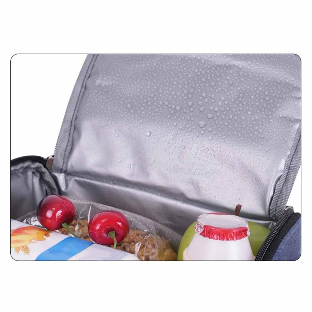 Large Capacity Insulated Cooler Bags Portable Lunch Food Thermal Box Insulated Lunch Bag  Hiking