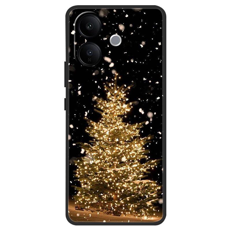 Weihnachtlich bemaltes Cover für VIVO V60 Lite 5G 4G Hülle Silikon Weiches TPU Handyhülle für VIVO V60Lite V 60 Lite Kameraschutz