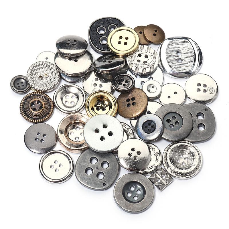80PCS Resin Round Colored Buttons 2/4-Holes Mixed Buttons Handmade DIY Manual Button Painting Material Clothing Accessories