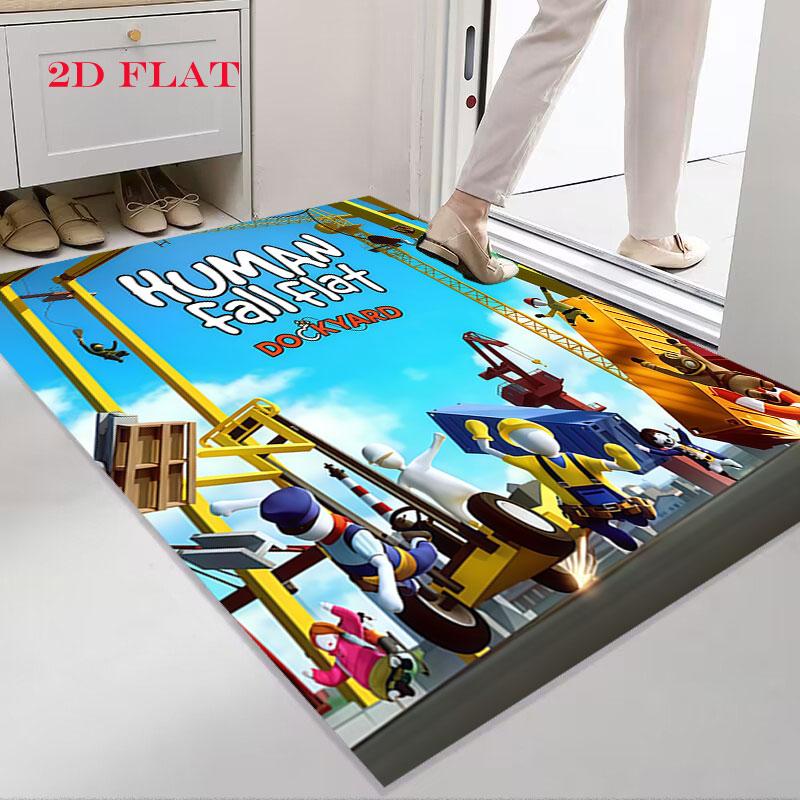 Human Fall Flat Carpet Rug for Living Room Bedroom Home Sofa Decoration,Kids Play Nonslip Floor Mat