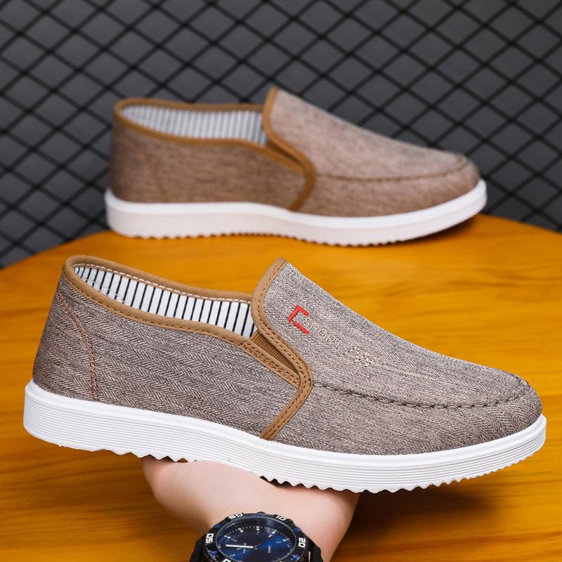 

2025 spring and summer new canvas shoes men s Korean version trend versatile casual shoes men s board shoes large size work shoes 45 45