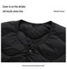 Men's Lightweight Down Jacket - Dad's New 2025 Autumn/Winter Round-Neck Inner Wear