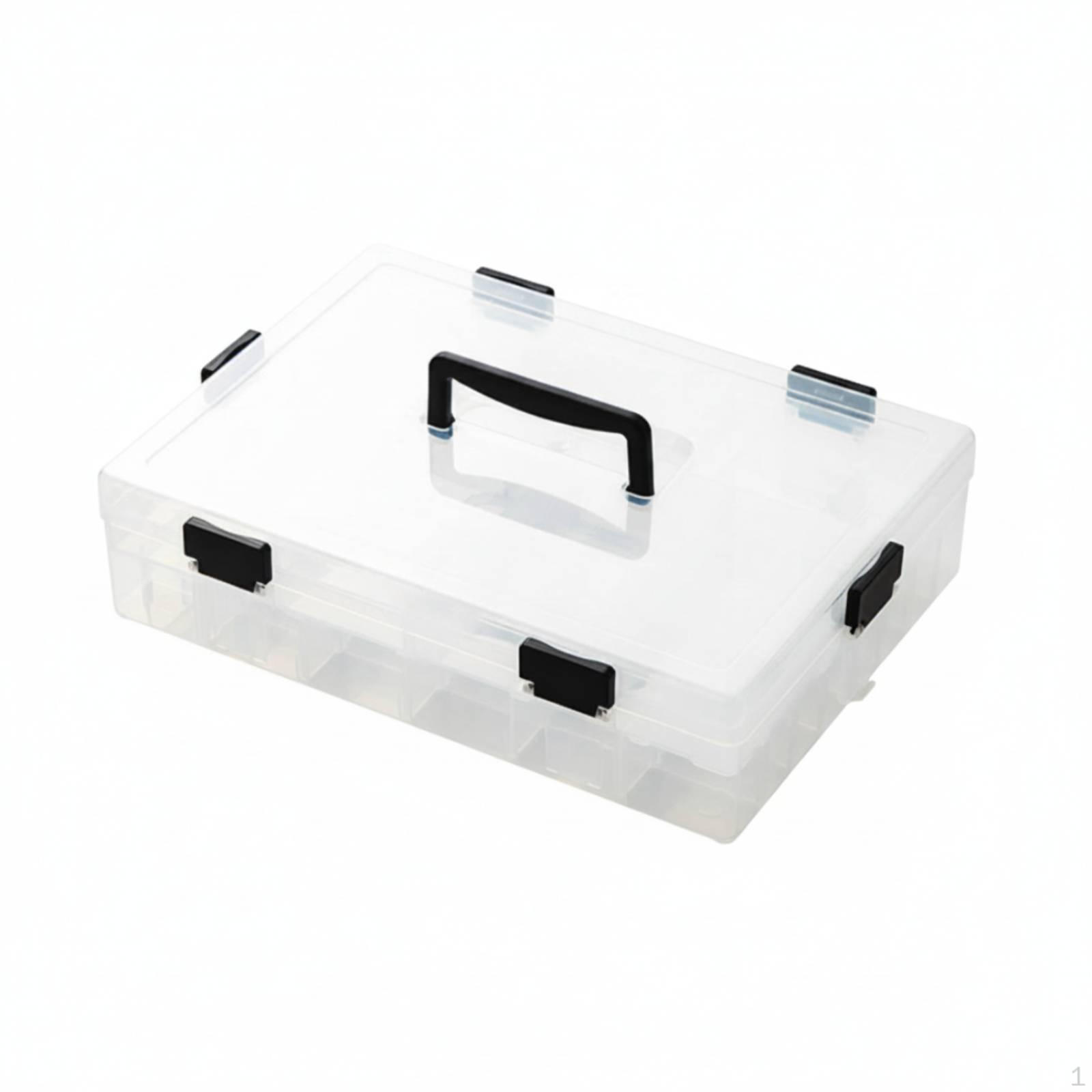 Organizer Compartmentalized with Transparent Lid Portable Parts for Makers, Technicians,