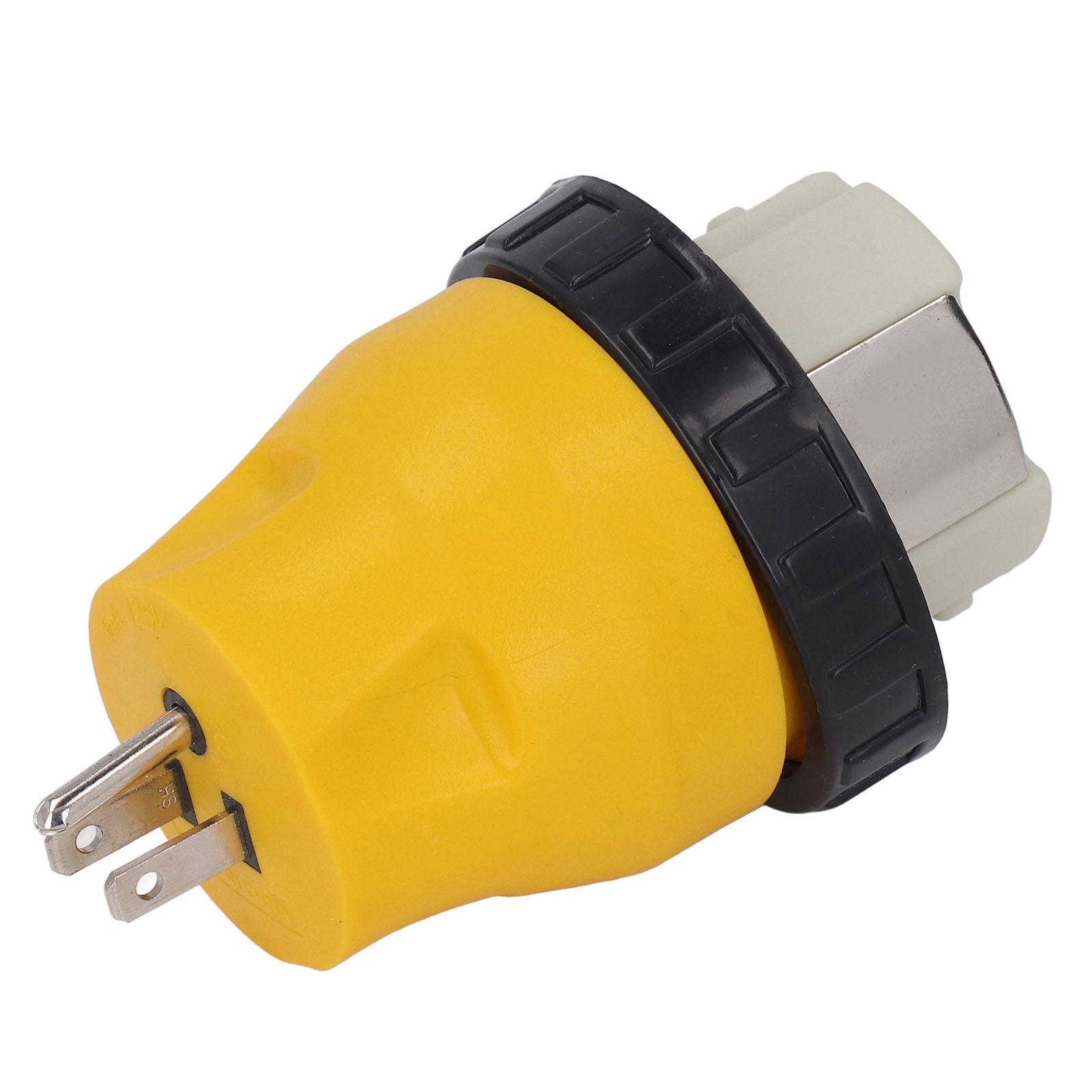 

RV Power Connector 15A to 50A Conversion Plug Generator Adapter with Twisting Lock