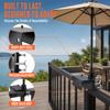 Anti-rust Umbrella Clamp Bracket Adjustable Deck Umbrella Mount Sturdy Parasol Fixing Clip  Outdoor