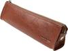 Pencil Genuine Italian Smooth Fountain Dark Brown [Dom Teporna] Case, Leather, Slim, Stylish, Leather, Leather, Zipper, Small, Pen, Stationery,