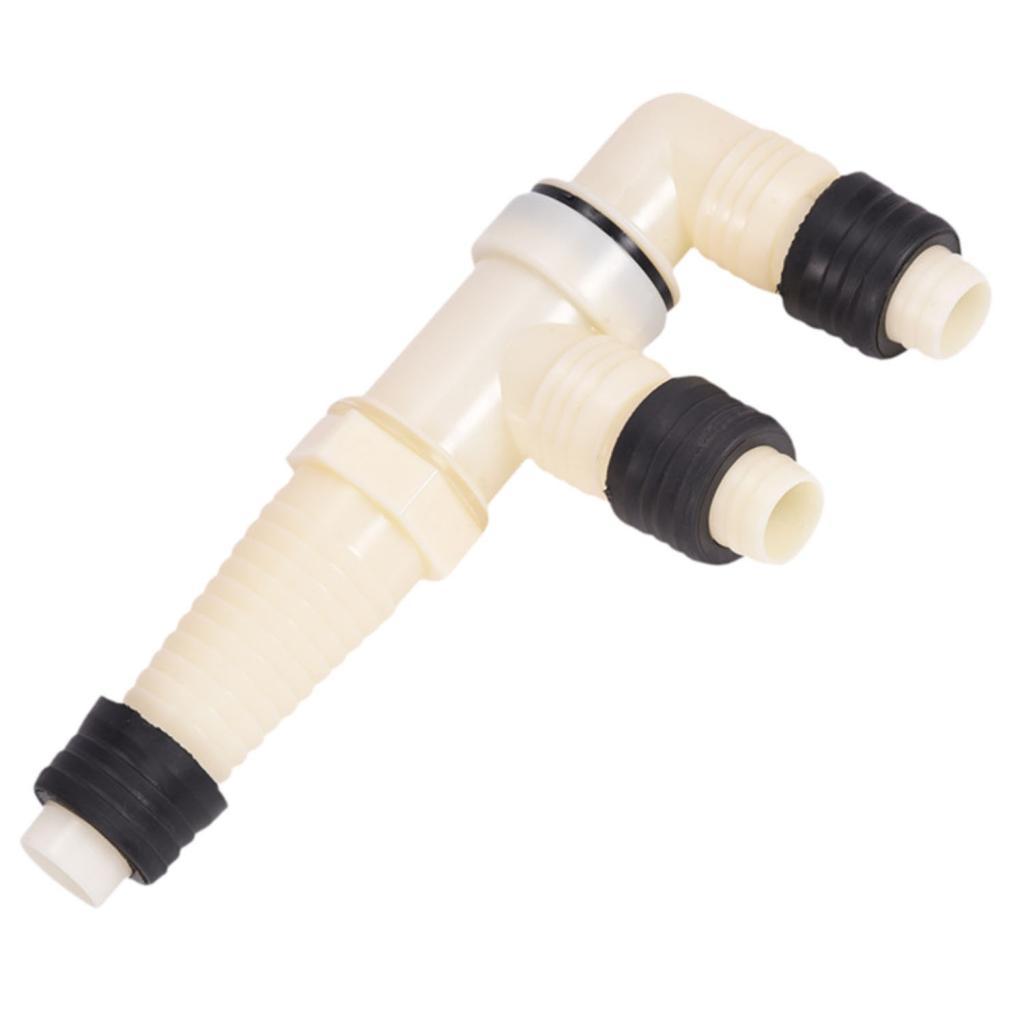 Floor Drain Adapter Sturdy Washing Machine Outlet Tee Joint Sewage Connector