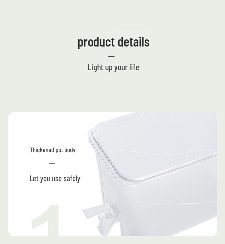 Summer Floral Teapot with Spout - Large Capacity Plastic Cold Beverage Jug