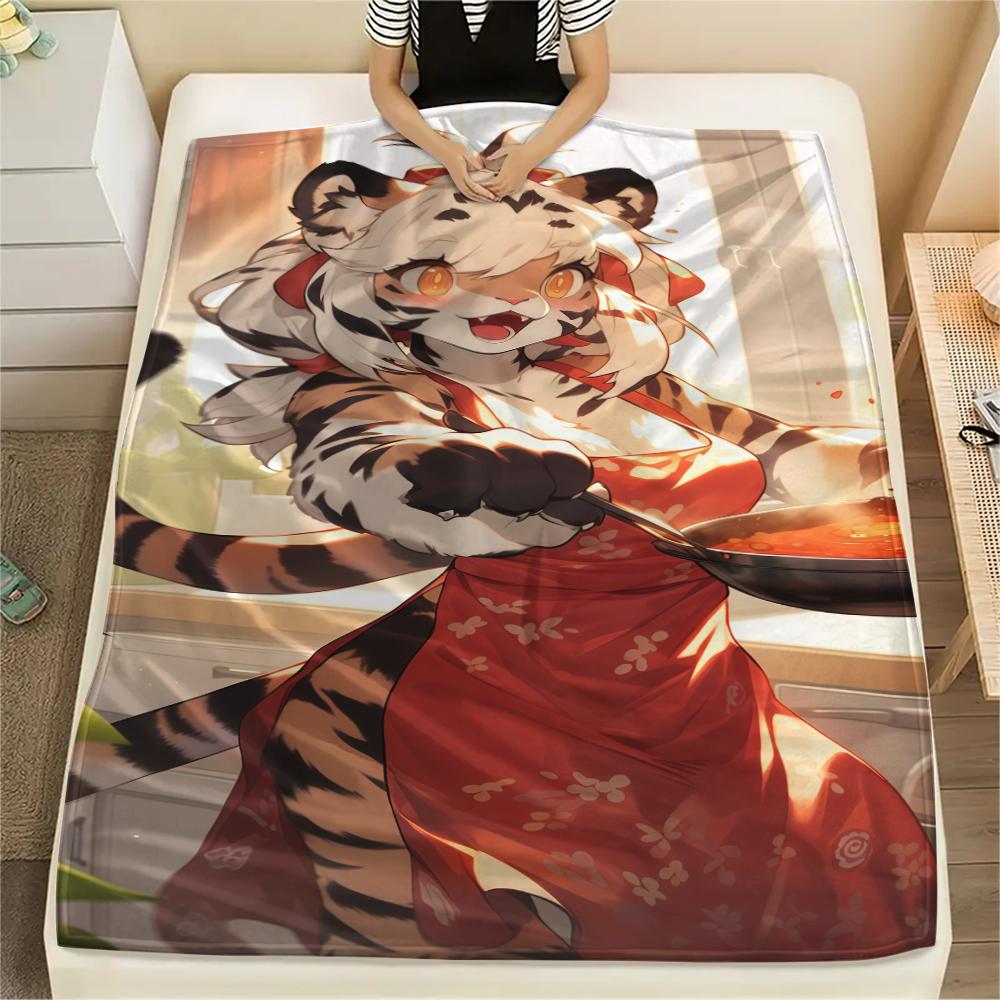 

1 шт. Фланелева ковдра з мультяшним принтом, Висока якість, Зручна для всіх сезонів, Декор для дому, Тепло та затишок, Ідеальний подарунок на Різдво, День народження 80cm x 120cm