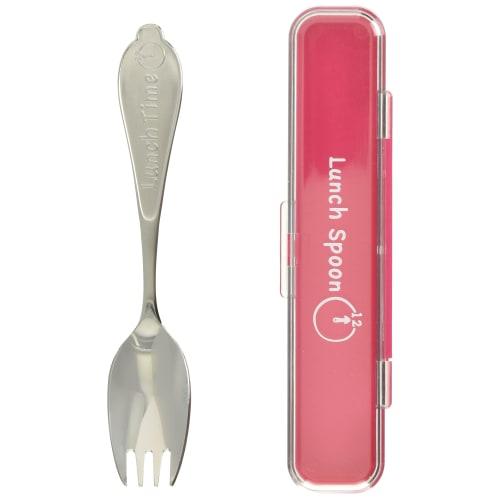 

Takakuwa Metal Lunch Spoons with Case, Leaf Pink, Set of 2